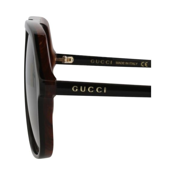 Gucci Aviator-Style Acetate Sunglasses Black Mens - Picture 4 of 6